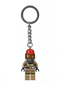 Lego firefighter keyring - Christmas gift guide