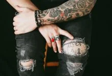 Firefighter tattoos and piercings